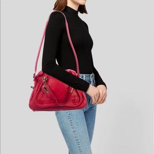 Chloé Paraty Shoulder Red Leather Bag